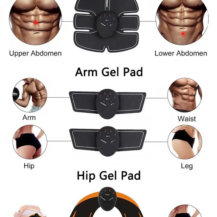 EMS Abdominal and Arm Massager for Home Fitness