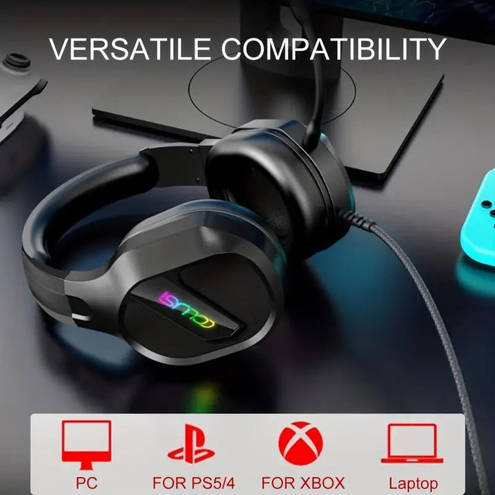 Gaming Headset with Noise Cancelling Mic and Surround Sound