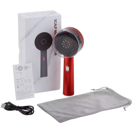Hair Oiling Red Light Scalp Massager (One Set)