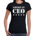 Five Star American CEO Women's Slim Fit Short Sleeve T-Shirt