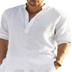 Casual Men's Long-Sleeve Loose Fit Shirt