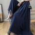 High Waist Wide Leg Chiffon Palazzo Pants (One Piece)