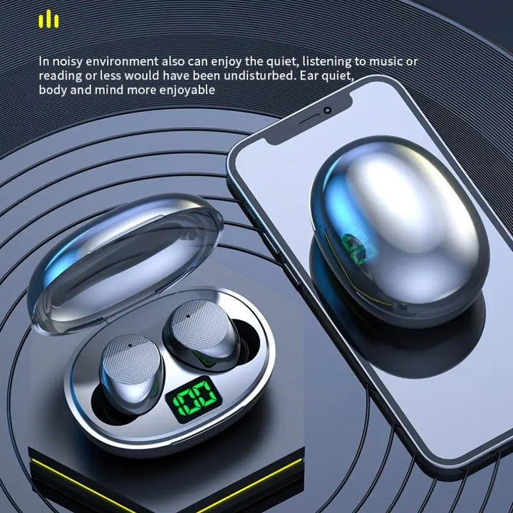 Wireless Noise-Canceling In-Ear Headphones with Case