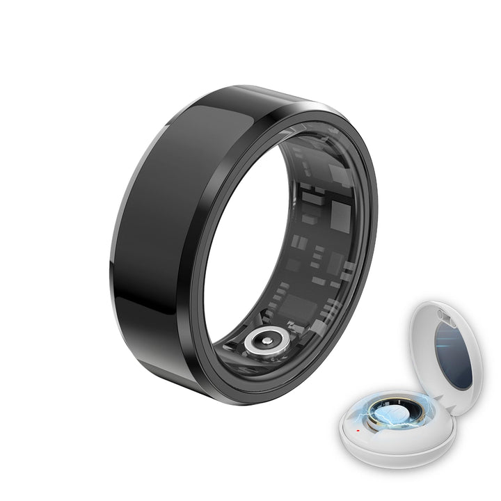 Smart Ring Health Tracker Black