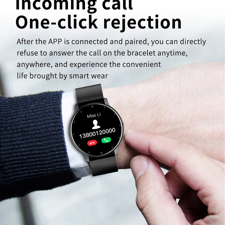 LIGE Waterproof Women Smart Band Watch Real-time Weather Forecast Men Watches Sports Ladies Smart Watch For Women Android IOS