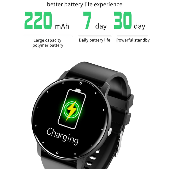 LIGE Waterproof Women Smart Band Watch Real-time Weather Forecast Men Watches Sports Ladies Smart Watch For Women Android IOS