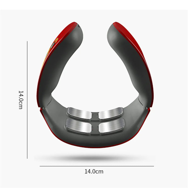 Electric Neck and Shoulder Pulse Massager 6 Mode 9 Levels Adjustable Cervical Vertebra Relax Pain Relief Kneading Machine