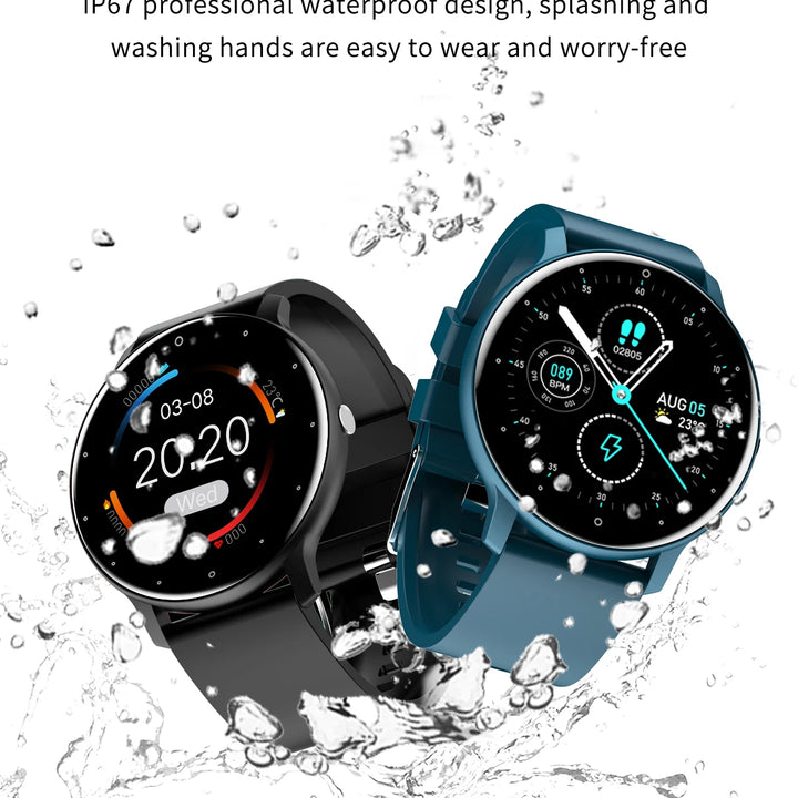 LIGE Waterproof Women Smart Band Watch Real-time Weather Forecast Men Watches Sports Ladies Smart Watch For Women Android IOS