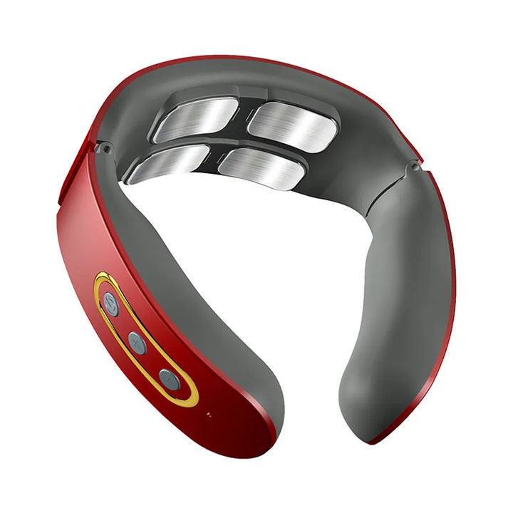 Electric Neck and Shoulder Pulse Massager 6 Mode 9 Levels Adjustable Cervical Vertebra Relax Pain Relief Kneading Machine