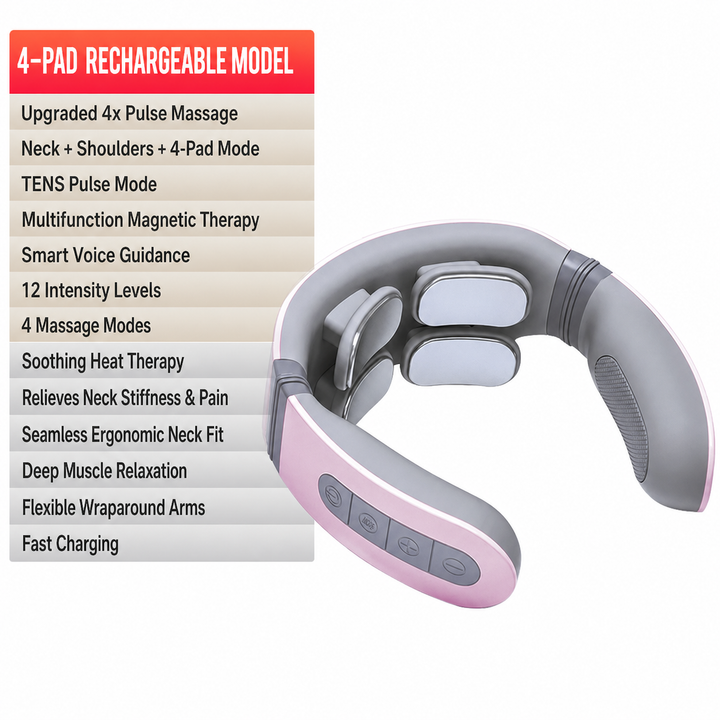 Smart Pulse Multifunctional Neck Massager Device