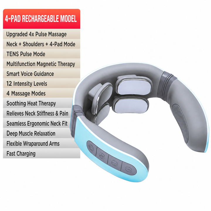 Smart Pulse Multifunctional Neck Massager Device