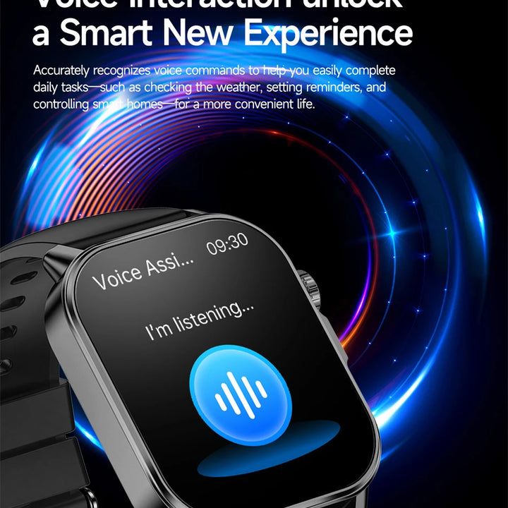 2026 New Model Uric Acid & Lipid Health Analysis Smart Watch Men ECG+PPG Bluetooth Call 2.01-inch Flashlight Smartwatch Women
