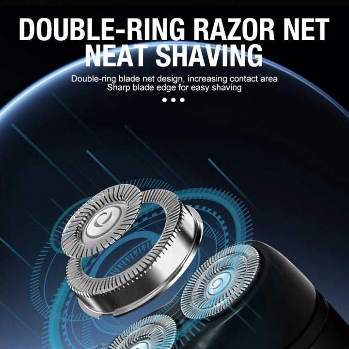 Men's Electric Portable Shaver, Double Headed Shaver, Multi Functional USB Charging Shaver