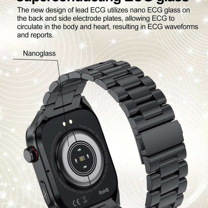 2025New Micro Physical Examination Smart Watch For Men Uric Acid Body Fat Five Organ Health Watches Bluetooth Call SmartBracelet