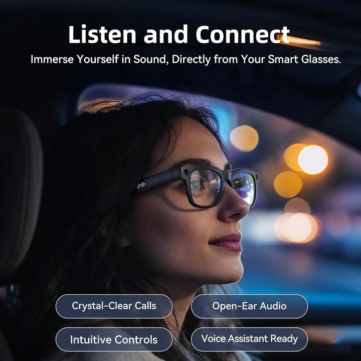 2026 New Smart AI Glasses 1080P HD Video Record Camera ChatGPT Bluetooth Call 32GB ROM Language Translation Music Sunglasses Men