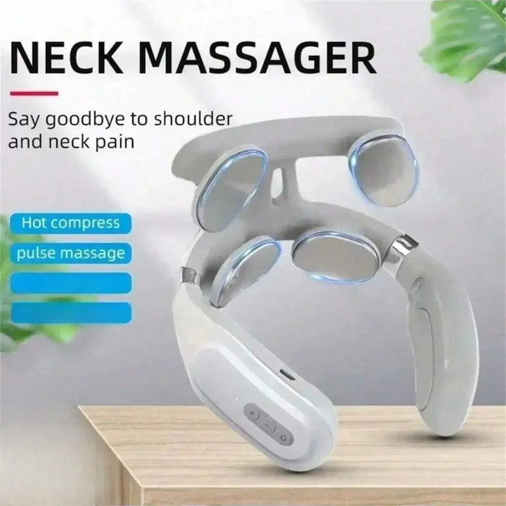 16 Modes USB Smart Pulse Heating Vibration Cervical Massager Portable Electric Neck Care Massage Device For Daily Relaxation