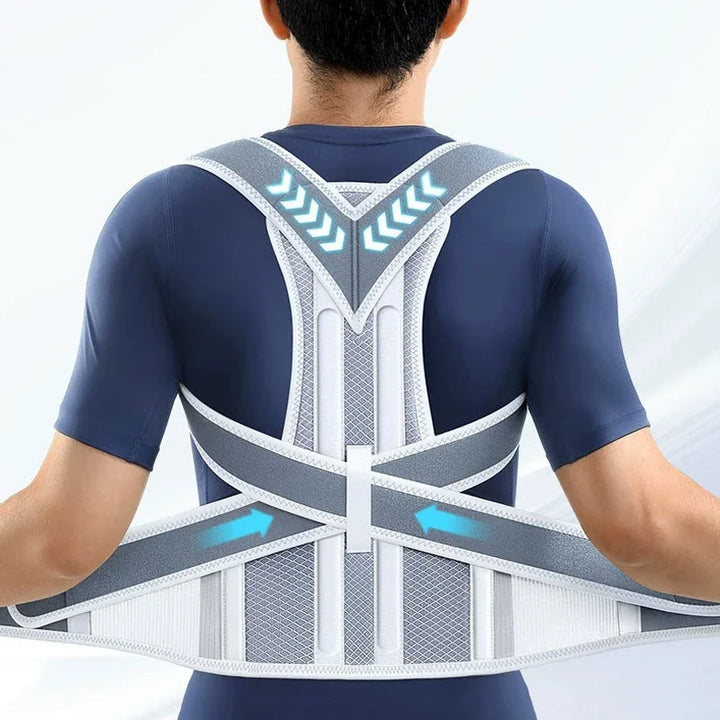 Humpback corrector for adult men, invisible straight back posture belt, corrects spine, improves round shoulder and back