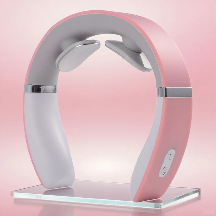 F2 Rechargeable Neck Massager Portable Neck Massage Device with Vibration for Shoulder Muscle Relaxation Home Office Use