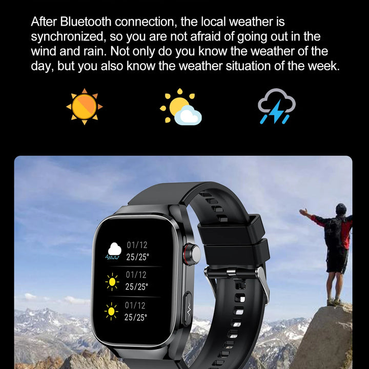 2025New Micro Physical Examination Smart Watch For Men Uric Acid Body Fat Five Organ Health Watches Bluetooth Call SmartBracelet