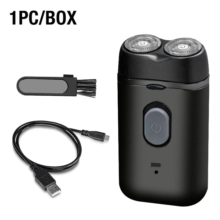 Men's Electric Portable Shaver, Double Headed Shaver, Multi Functional USB Charging Shaver