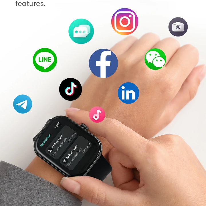 HAYLOU Watch S6 Smartwatch 2.01" HD Display Smart Watch Bluetooth Voice Callings IP68 Waterproof Fitness Tracking Smartwatch