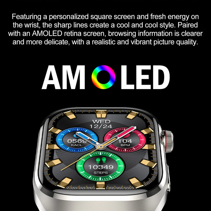 2025New Micro Physical Examination Smart Watch For Men Uric Acid Body Fat Five Organ Health Watches Bluetooth Call SmartBracelet