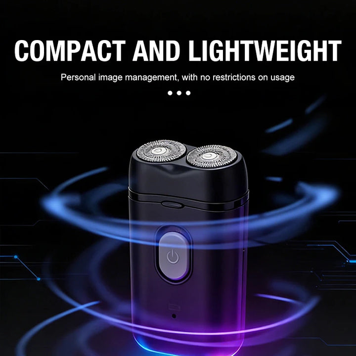 Men's Electric Portable Shaver, Double Headed Shaver, Multi Functional USB Charging Shaver