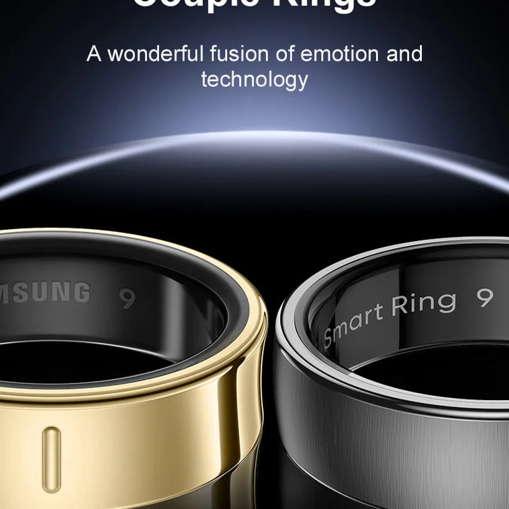 Uhoofit R10 Smart Ring with Charging Dock Men Women Health Sleep Heart Rate Monitoring IP68 & 5ATM Waterproof Multi-sport Mode