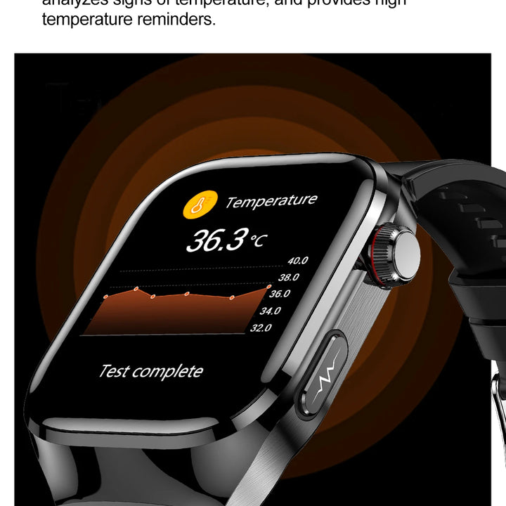 2025New Micro Physical Examination Smart Watch For Men Uric Acid Body Fat Five Organ Health Watches Bluetooth Call SmartBracelet