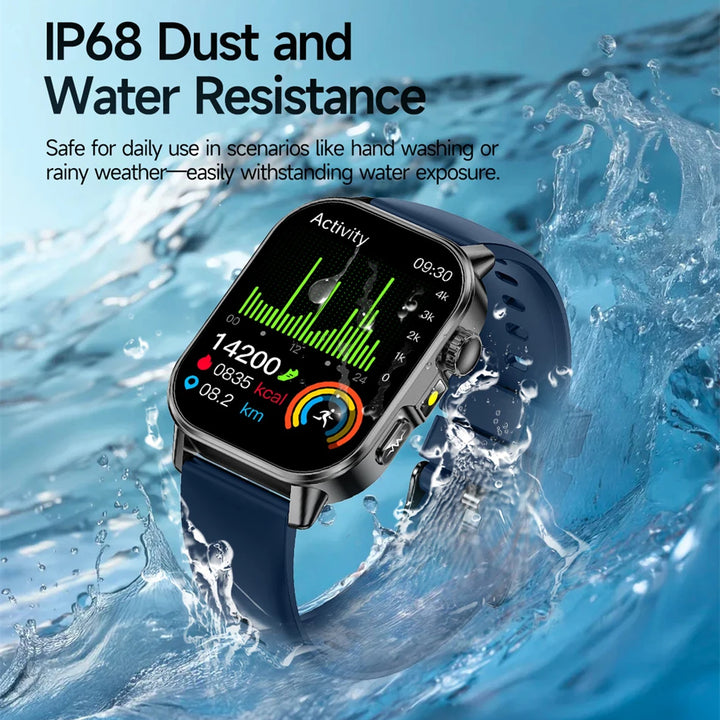 2026 New Model Uric Acid & Lipid Health Analysis Smart Watch Men ECG+PPG Bluetooth Call 2.01-inch Flashlight Smartwatch Women