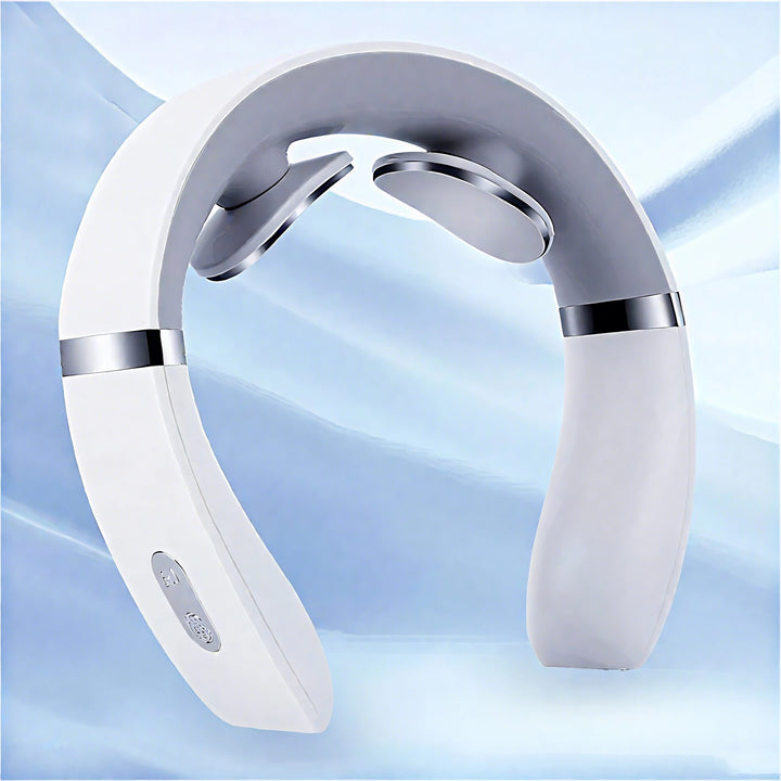 F2 Rechargeable Neck Massager Portable Neck Massage Device with Vibration for Shoulder Muscle Relaxation Home Office Use