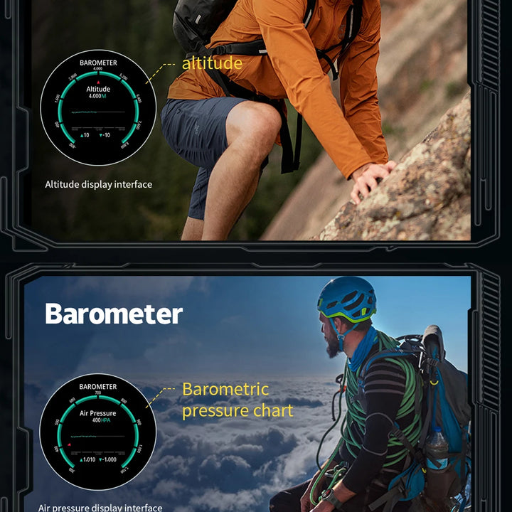 2025 COLMI V76 GPS Smartwatch 1.43" Ultra AMOLED Display Built-in Compass Altimeter Bluetooth Call Smart Watch 500mAh Battery