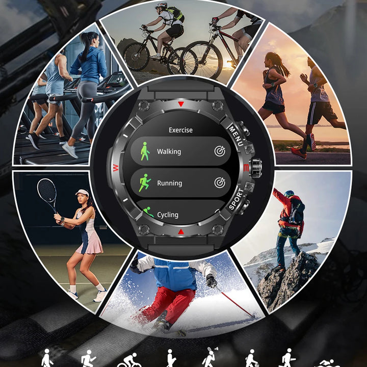 2025 COLMI V76 GPS Smartwatch 1.43" Ultra AMOLED Display Built-in Compass Altimeter Bluetooth Call Smart Watch 500mAh Battery