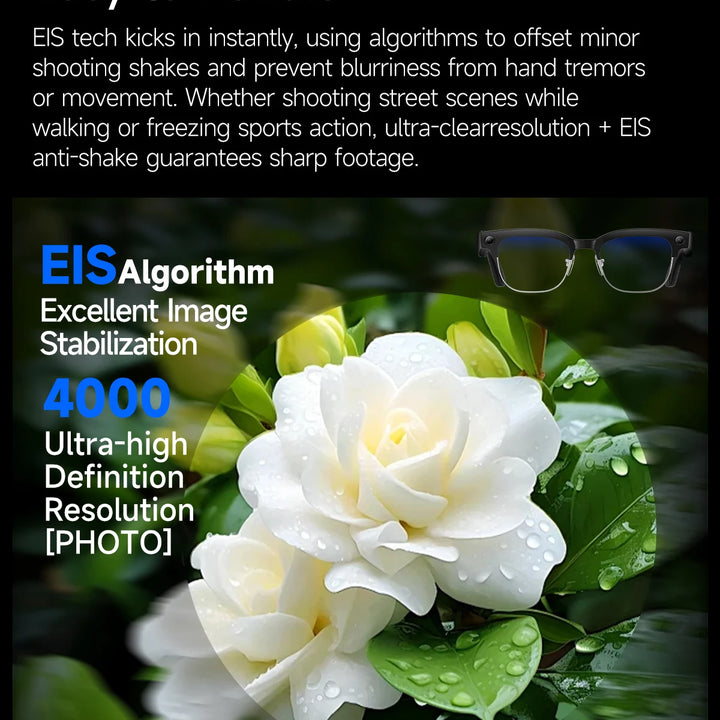 2026New 800W Pixel Camera Smart Glasses Men Video Recording AI Photo Recognition Bluetooth Call Voice Translation Sunglasses Man