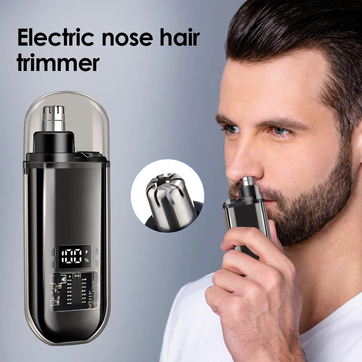 3 in 1 Mini Pocket Nose Hair Trimmer Painless Clipper Nose Ears Hair Eyebrow Waterproof Portable Trimmer For Men Women