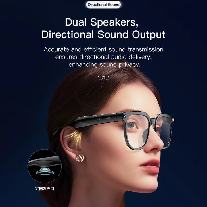 2026 New Smart AI Glasses 1080P HD Video Record Camera ChatGPT Bluetooth Call 32GB ROM Language Translation Music Sunglasses Men