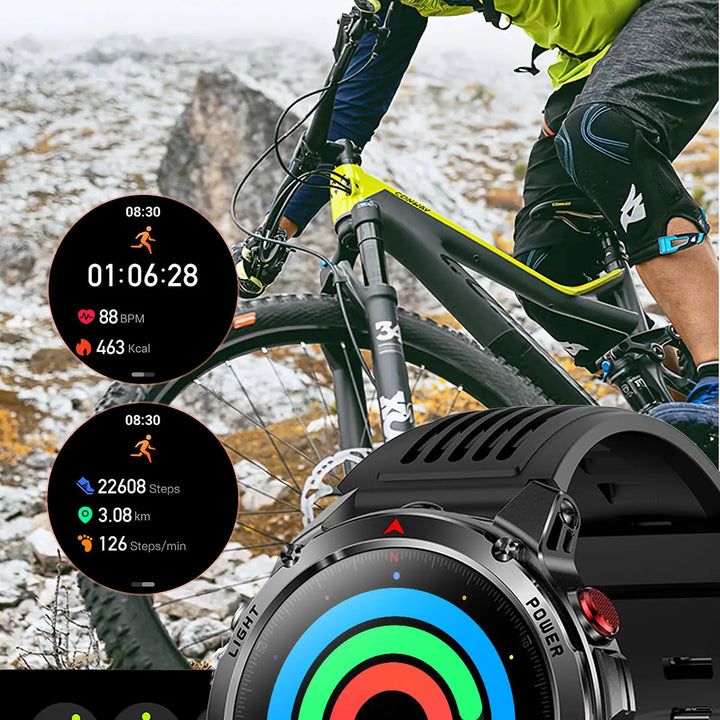 2025 New GPS Map Navigation Smart Watch Men Women Amoled Screen 3ATM Waterproof Sport SmartWatch Compass NFC BT Call Watches Men