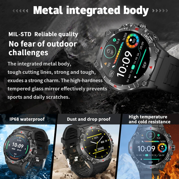 2025 COLMI V76 GPS Smartwatch 1.43" Ultra AMOLED Display Built-in Compass Altimeter Bluetooth Call Smart Watch 500mAh Battery