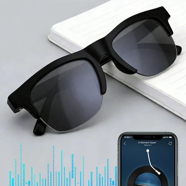 Lenovo AI Voice Assistant Smart Glasses 4K Remote Control Touch Photo Camera Recording Translator Wireless Bluetooth Sunglasses