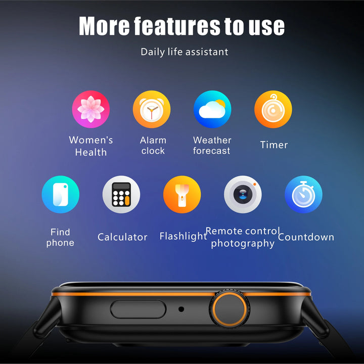 New GPS Military Smart Watch Bulit-in GPS Compass Altimeter Barometric 10ATM IP69K Waterproof AMOLED BT Call Smartwatch