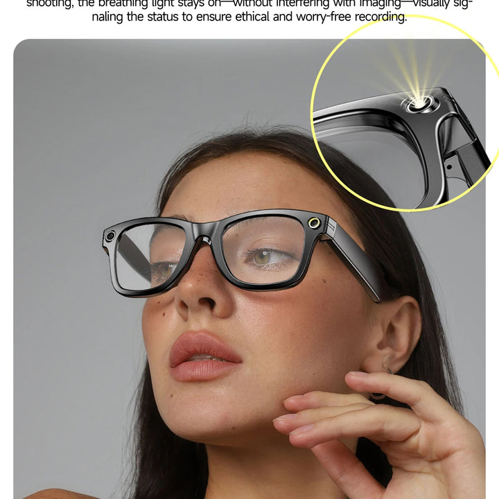 New 800W Camera AI Glasses Men Color-Changing Smart Translation Glasses Photo Video Recording Waterproof Call Smart Sunglasses