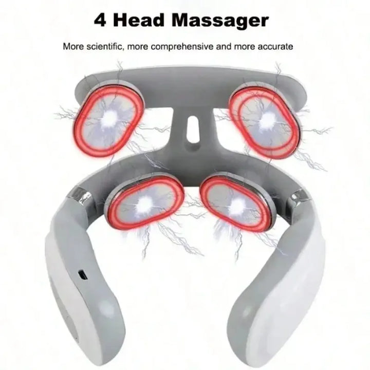 16 Modes USB Smart Pulse Heating Vibration Cervical Massager Portable Electric Neck Care Massage Device For Daily Relaxation