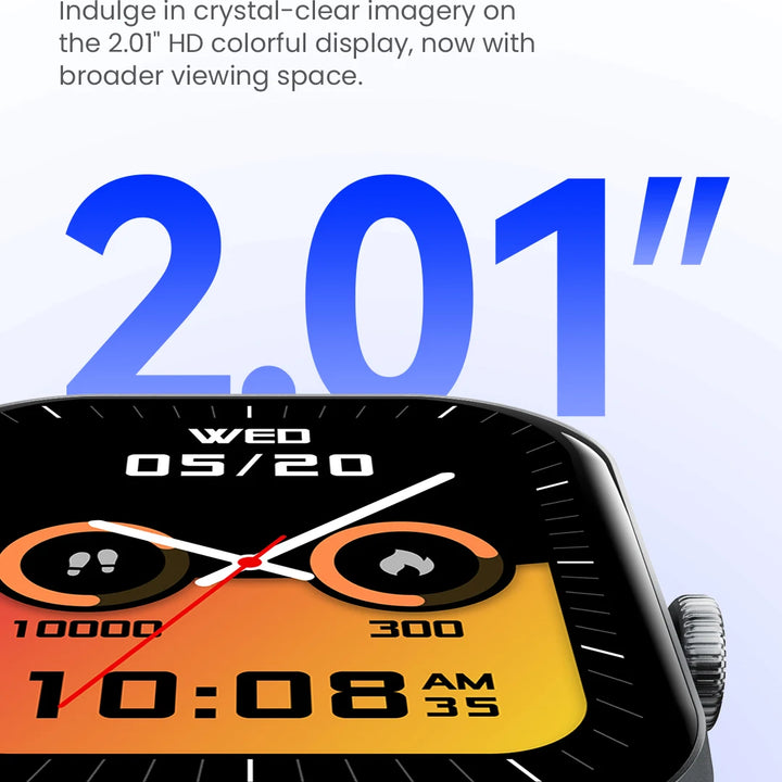 HAYLOU Watch S6 Smartwatch 2.01" HD Display Smart Watch Bluetooth Voice Callings IP68 Waterproof Fitness Tracking Smartwatch