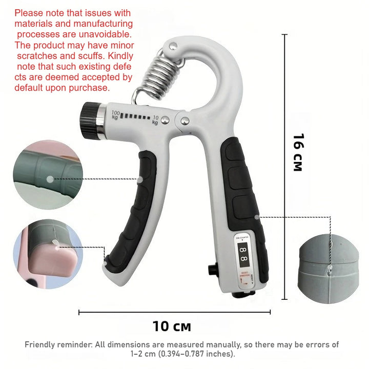 Grip Strength Trainer Forearm Strengthener Hand Squeezer Adjustable Resistance Hand Grip Strengthener for Muscle Building