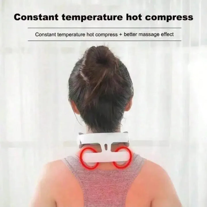 16 Modes USB Smart Pulse Heating Vibration Cervical Massager Portable Electric Neck Care Massage Device For Daily Relaxation