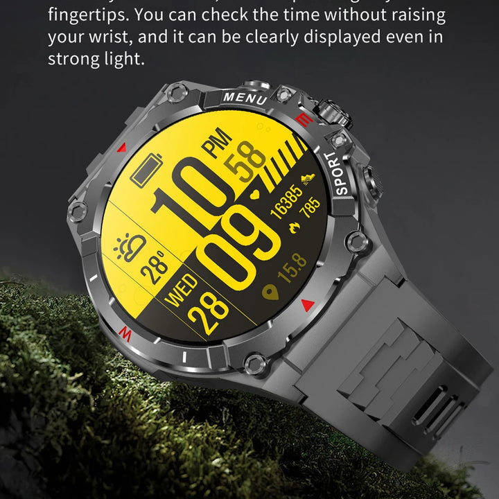 2025 COLMI V76 GPS Smartwatch 1.43" Ultra AMOLED Display Built-in Compass Altimeter Bluetooth Call Smart Watch 500mAh Battery