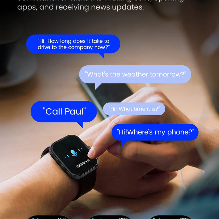 HAYLOU Watch S6 Smartwatch 2.01" HD Display Smart Watch Bluetooth Voice Callings IP68 Waterproof Fitness Tracking Smartwatch
