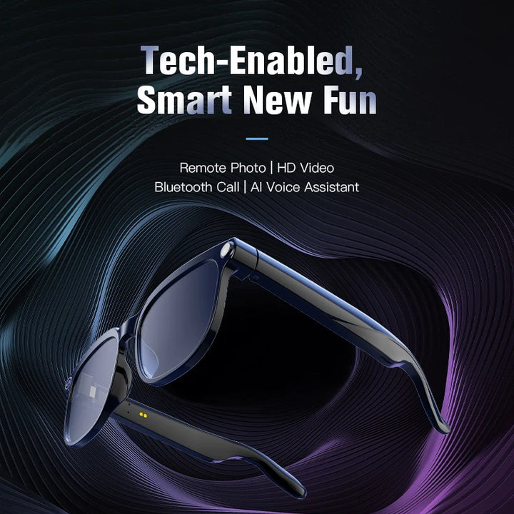2026 New Smart AI Glasses 1080P HD Video Record Camera ChatGPT Bluetooth Call 32GB ROM Language Translation Music Sunglasses Men