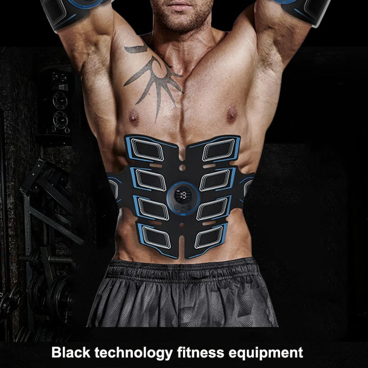 USB Rechargeable Abdominal Muscle Trainer Portable Abdominal Muscle Massager Electronic Training Belt Exercise Fitness Equipment