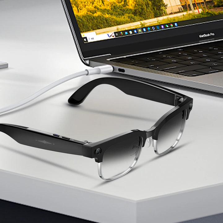 2026New 800W Pixel Camera Smart Glasses Men Video Recording AI Photo Recognition Bluetooth Call Voice Translation Sunglasses Man